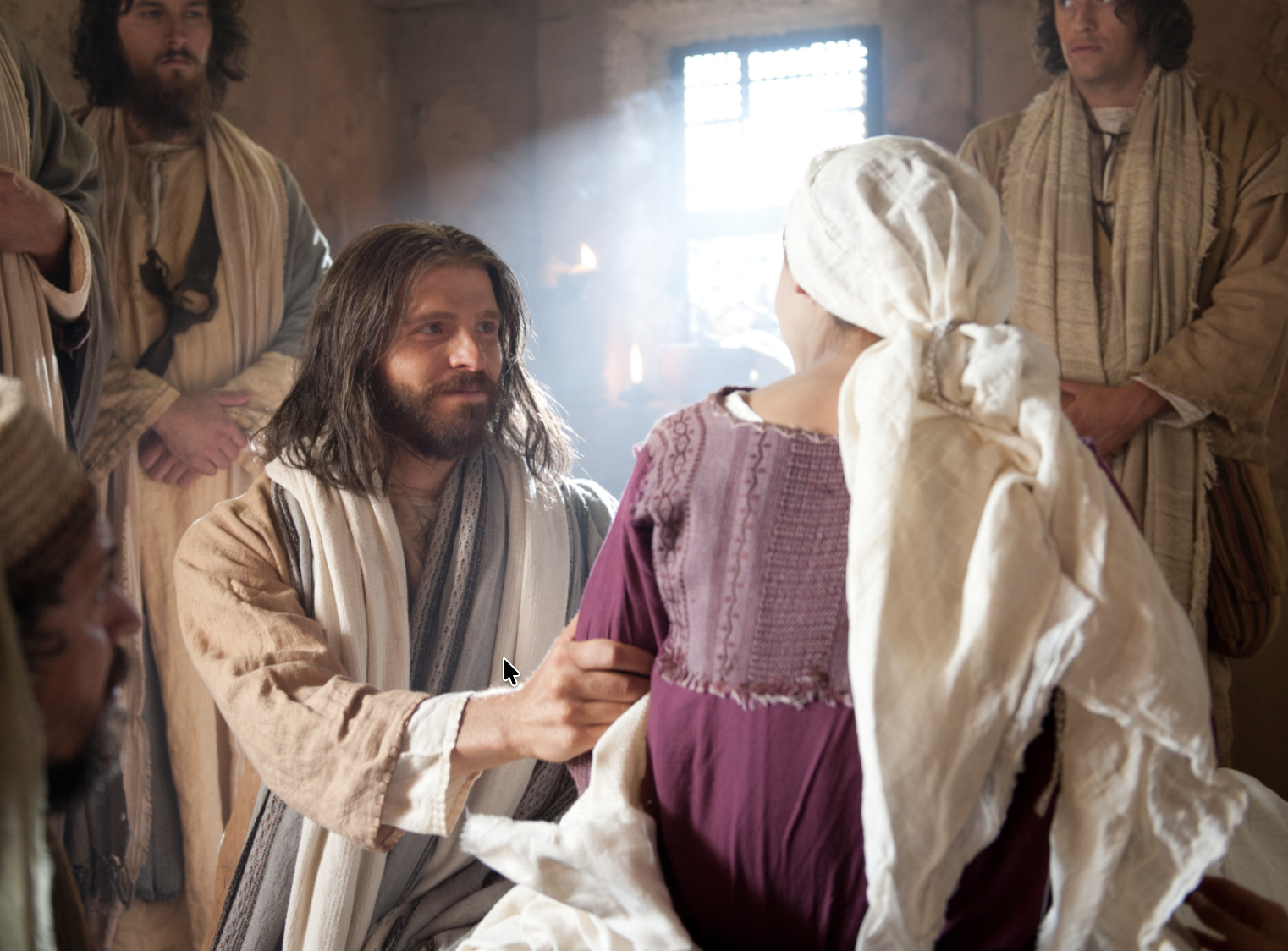 Jesus is anointed in preparation for burial.