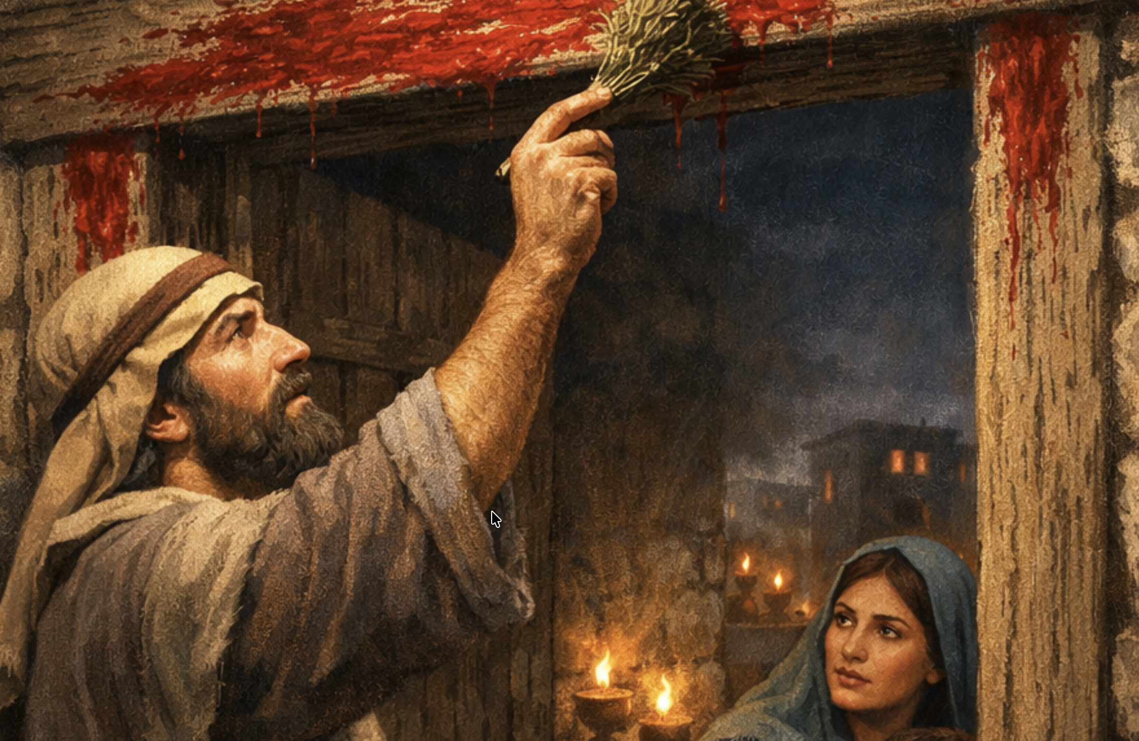 Israel is delivered through the blood of the lamb.