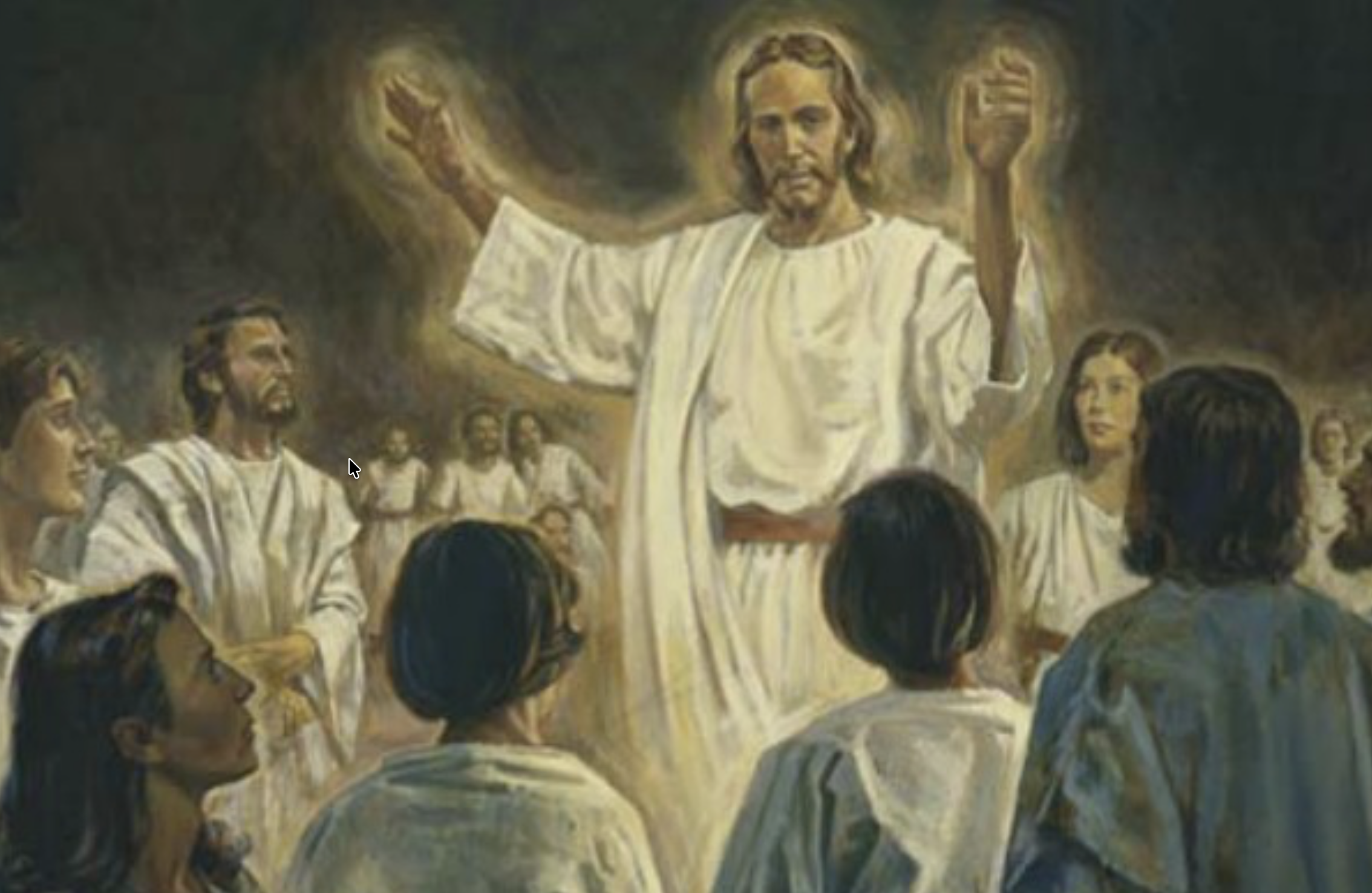 Jesus teaches to the spirits in prison.