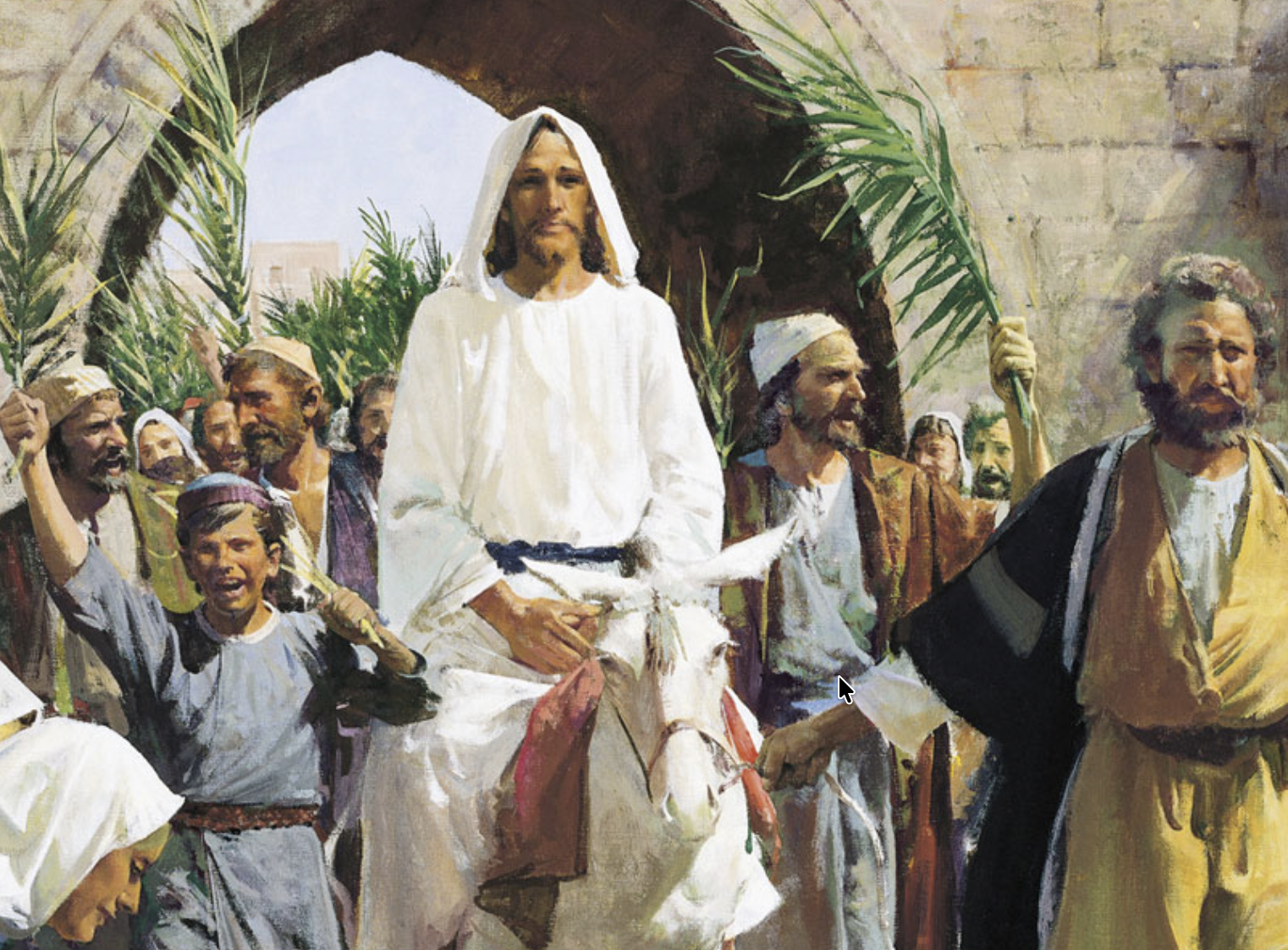 Jesus presents himself before Israel.